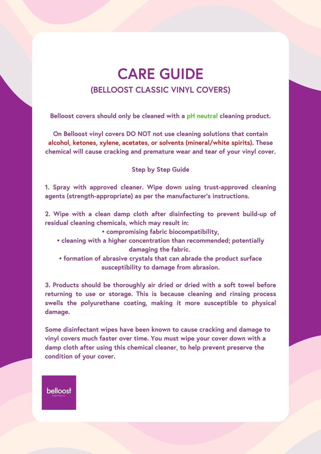 Belloost Pillow Care Guide